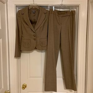 Brown Ann Taylor Suit Set Blazer and Trousers